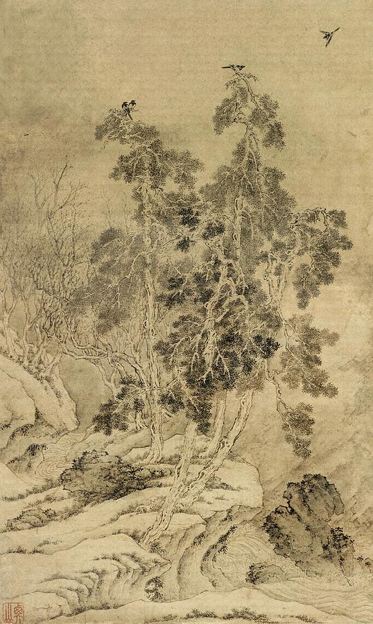 Landscapes Standing Axis Digital Art by Wen Zhengming Landscapes Standing Axis Digital Art by Wen Zhengming