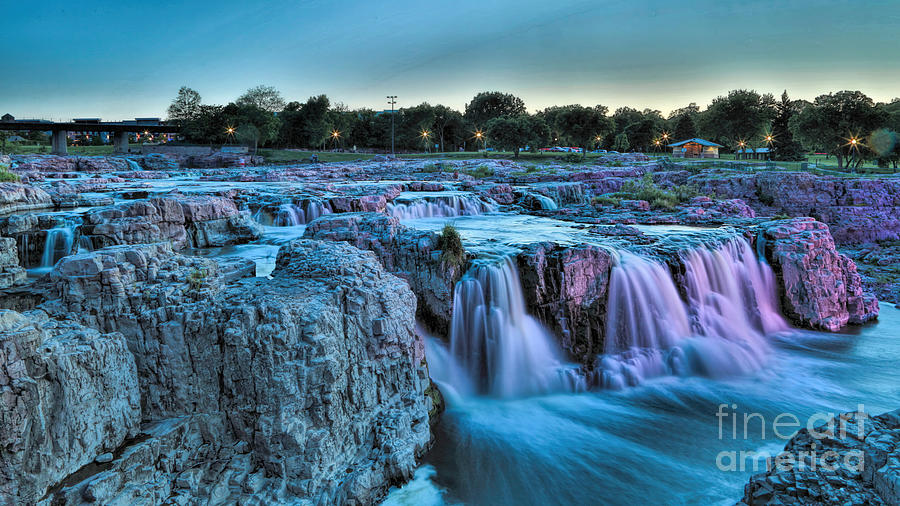 Waterfall Photograph - Landscape_Sioux Falls Park_IMGL1046 by Randy Matthews