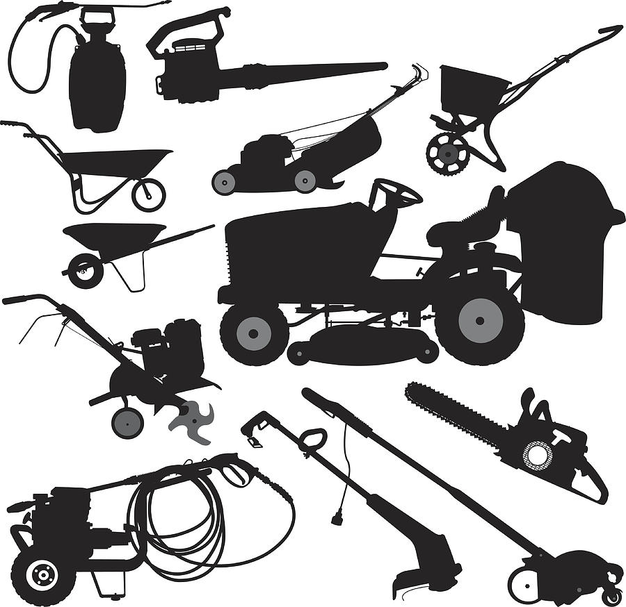 Landscaping Equipment, Yard Work Tools Drawing by KeithBishop