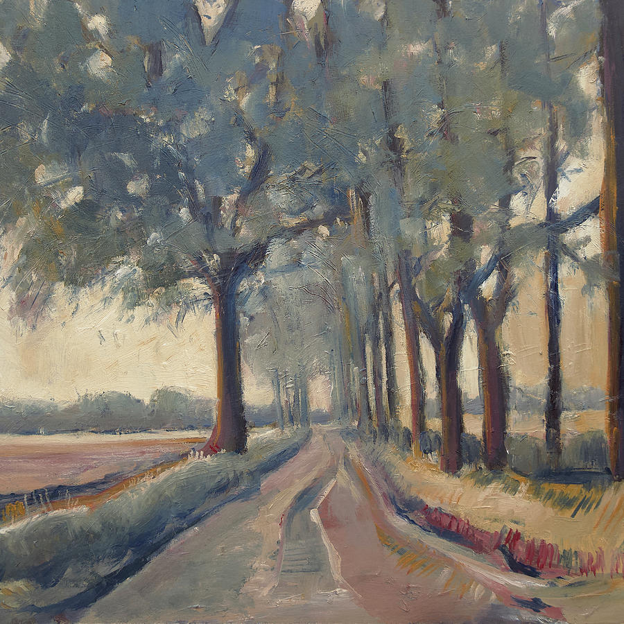 Landweg bij Diessen Painting by Nop Briex