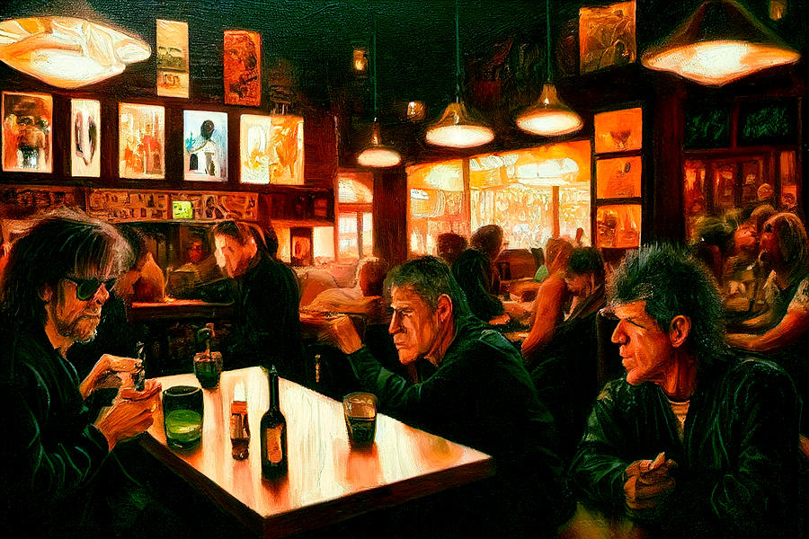 Lanegan and Bourdain Permutations 1 Digital Art by Craig Boehman