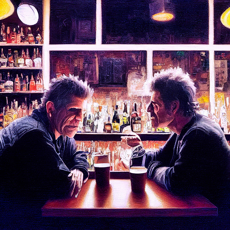 Lanegan and Bourdain Permutations 2 Digital Art by Craig Boehman