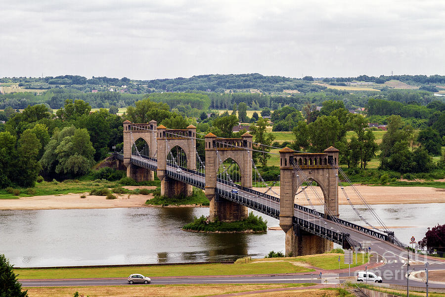 Langeais Bridge over the Loire, Langeais, France Photograph by Elaine Teague