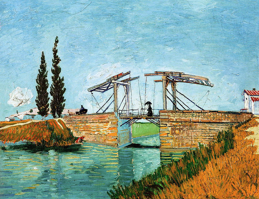 Impressionism Painting - Langlois Bridge at Arles by Vincent van Gogh 1888 by Vincent van Gogh
