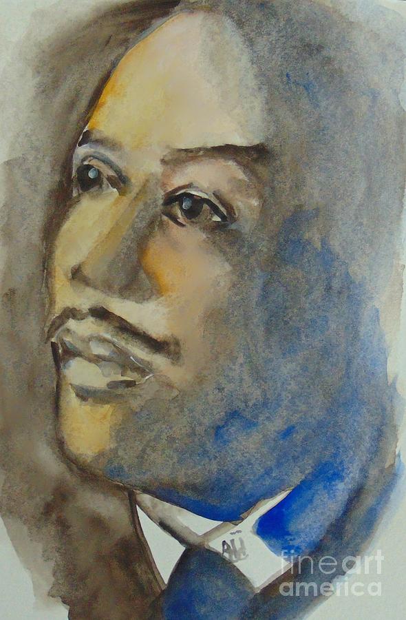 Langston Hughes Painting by Saundra Johnson