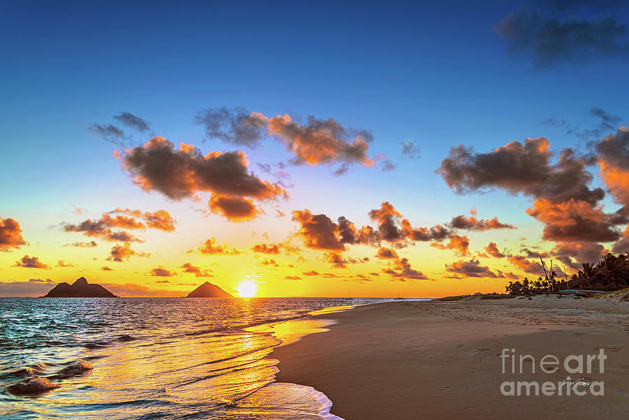 Lanikai Beach Bright Sunrise Photograph by Aloha Art