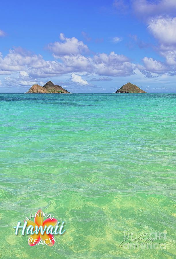 Lanikai Beach Crystal Clear Water post Card Photograph by Aloha Art