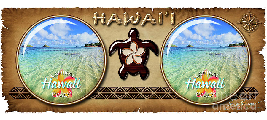 Lanikai Beach Ripples in the Sand Hawaiian Style Coffee Mug Design Photograph by Aloha Art