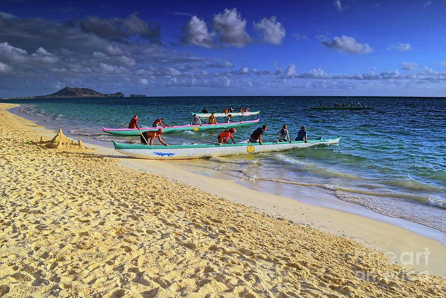 Lanikai Catamarans in the Morning Photograph by Aloha Art