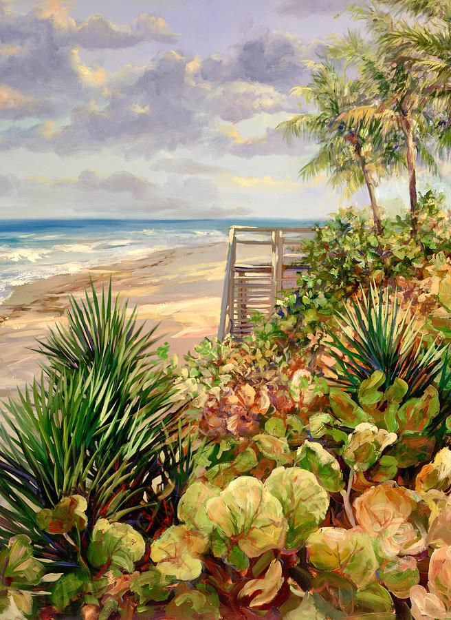 Lantana Beach Walk Painting
