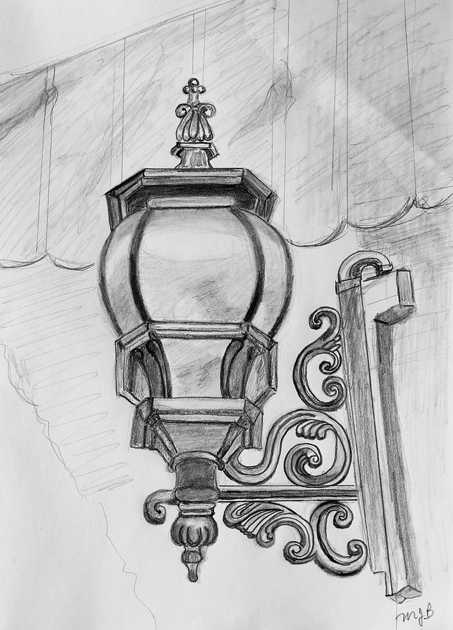 Lantern and Canopy Port Huron 100623 Drawing by Mary Bedy - Fine Art ...