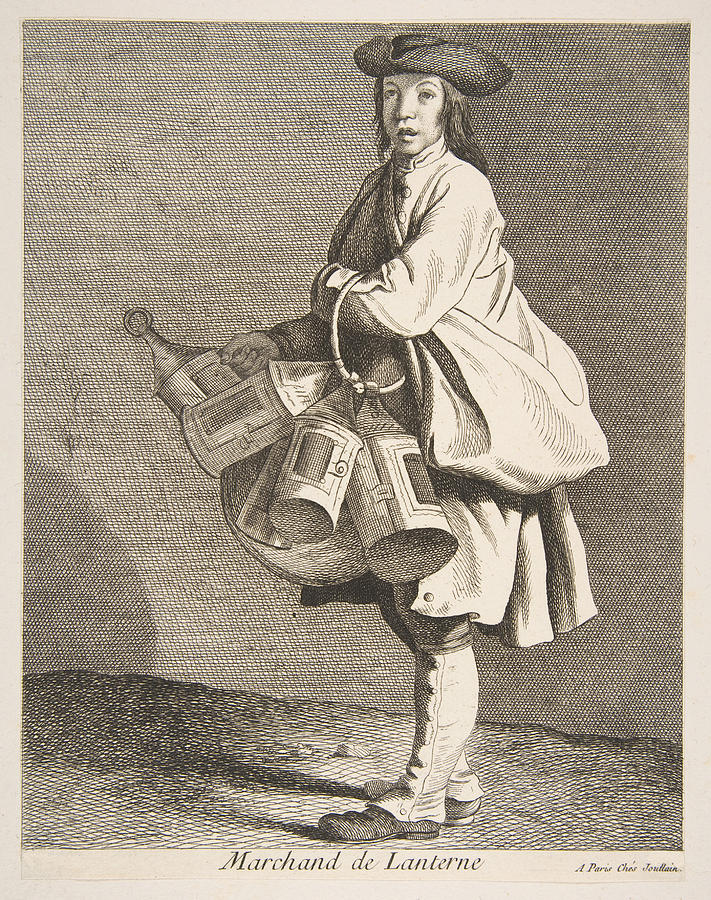 Lantern Seller Drawing by Anne Claude de Caylus
