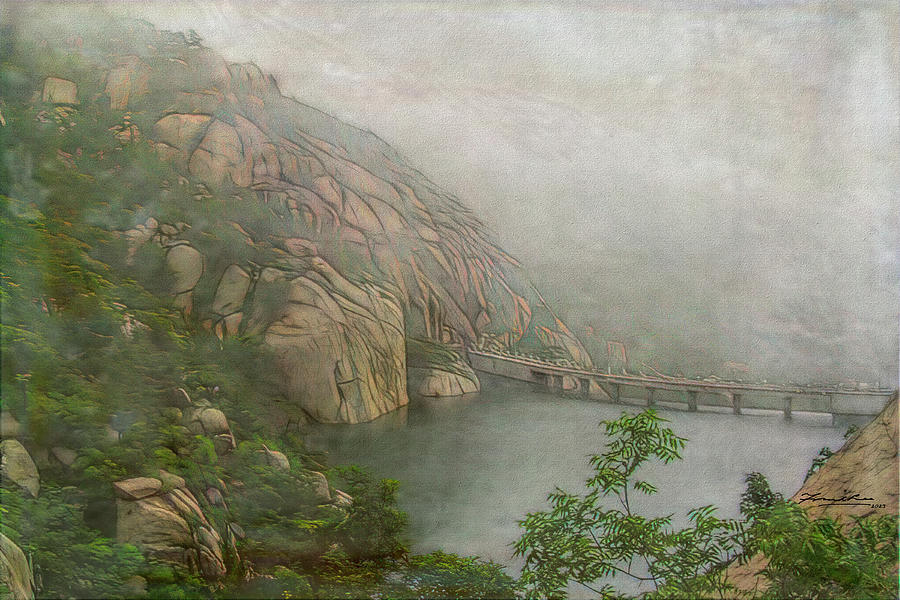 Lao Mountain Reserve Qingdao China Digital Art by Frank Lee