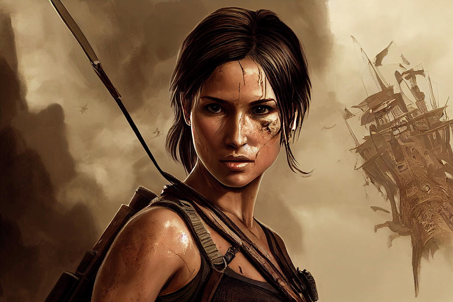 Lara Croft Tomb Raider Digital Art by Billy Bateman | Pixels