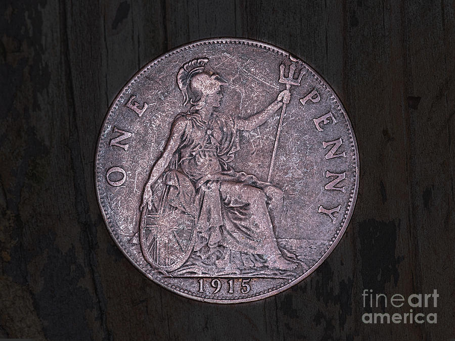 Large British Penny Photograph by Randy Steele