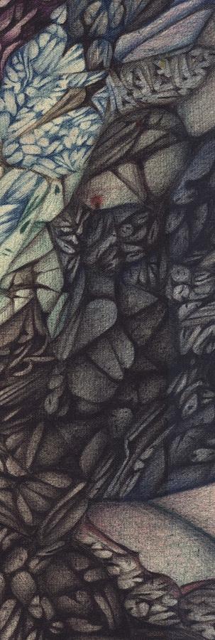 large detail from The Self Tormentor Drawing by Jack Dillhunt