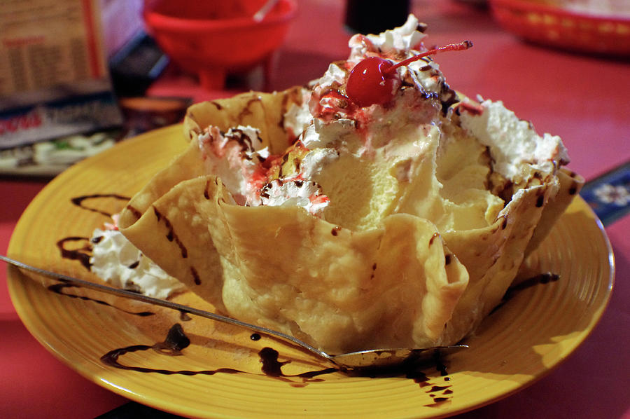 Large Fried Icecream Photograph by Adria Trail