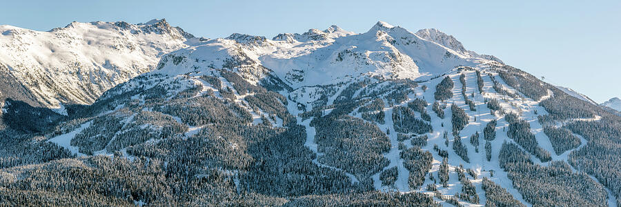 Large Panorama of Blackcomb Mountain in Winter Photograph by Pierre Leclerc Photography
