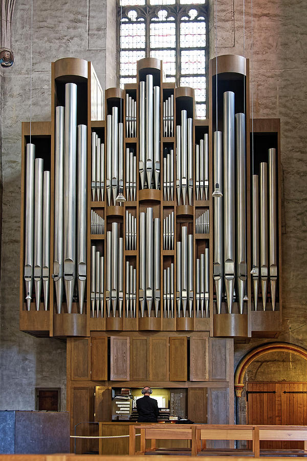 Large Pipe Organ Photograph by Sally Weigand