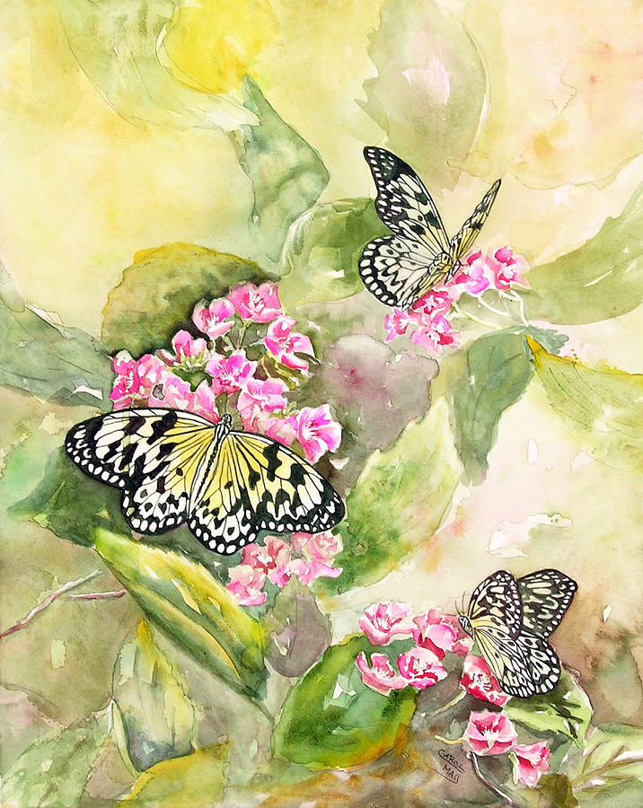 Large Tree Nymphs Painting by Art by Carol May