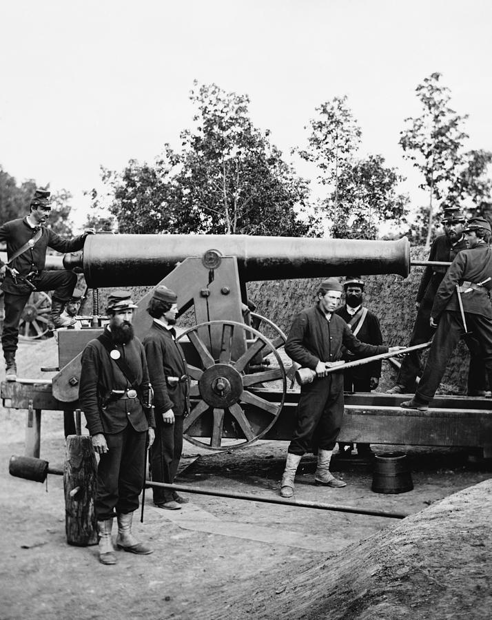 Large Union Artillery Gun at Fort Woodbury - Civil War  Photograph by War Is Hell Store