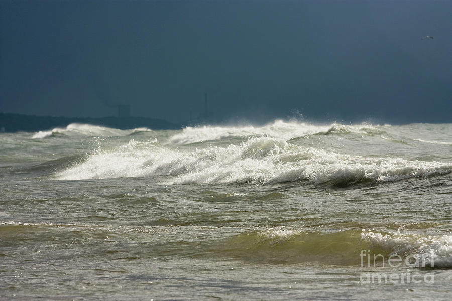 Large Waves In Harbor Country Photograph