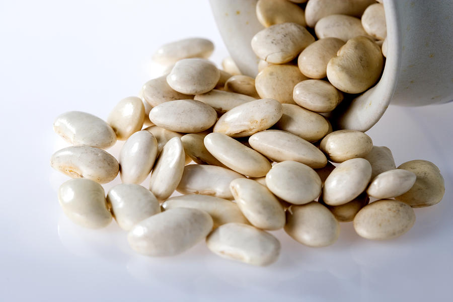 Large white beans Photograph by AYImages
