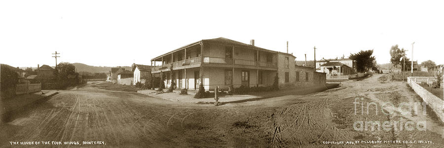 Monterey Photograph - Larkin House, Monterey 1906 by Monterey County Historical Society