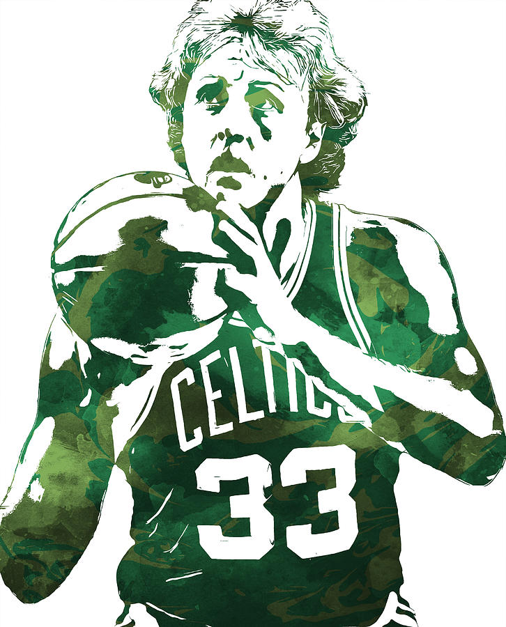 Larry Bird Boston Celtics Pixel Art 5 Greeting Card