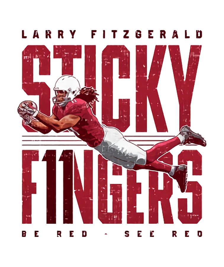 Larry Fitzgerald Sticky Fingers Digital Art by Kelvin Kent