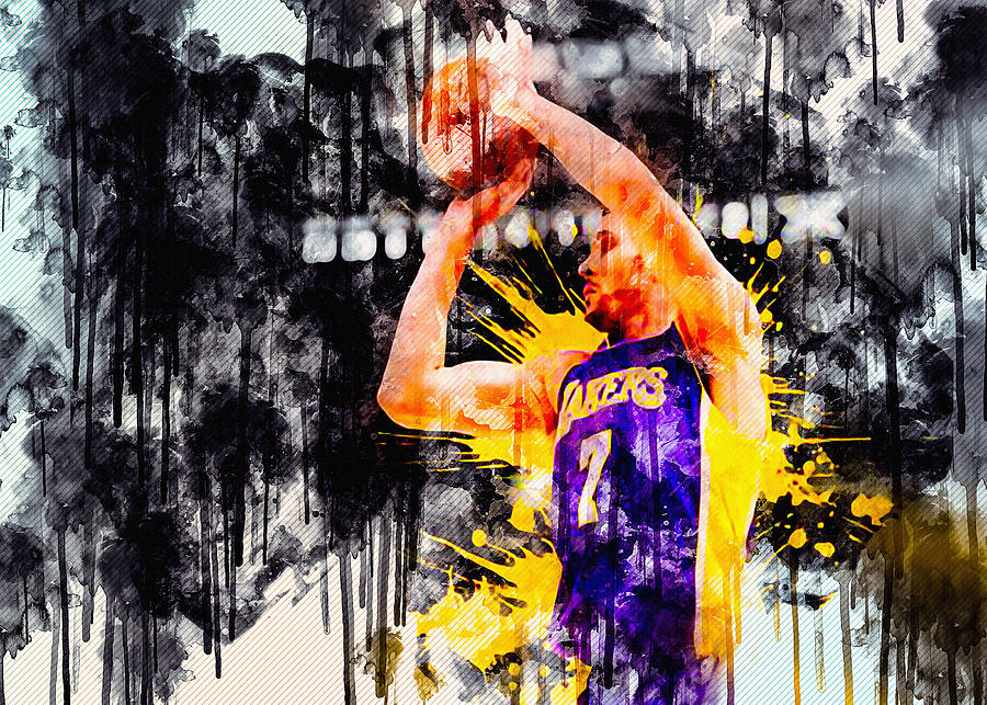 Larry Nance Jr Basketball Players Nba Los Angeles Lakers Painting by ...