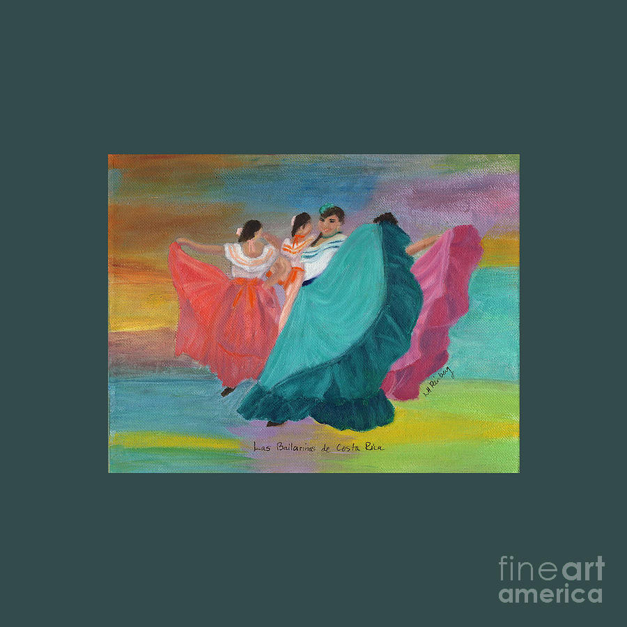 Las Bailarinas de Costa Rica Drawing by Geraldine Somerville | Pixels