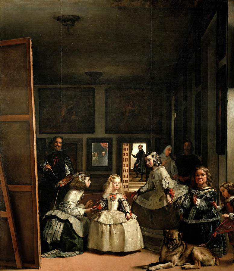 Queen Painting - Las Meninas, The Family of Philip IV, 1656 by Diego Velazquez