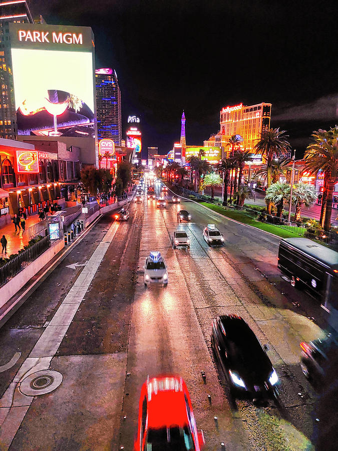 Las Vegas Boulevard at Night Photograph by Chance Kafka
