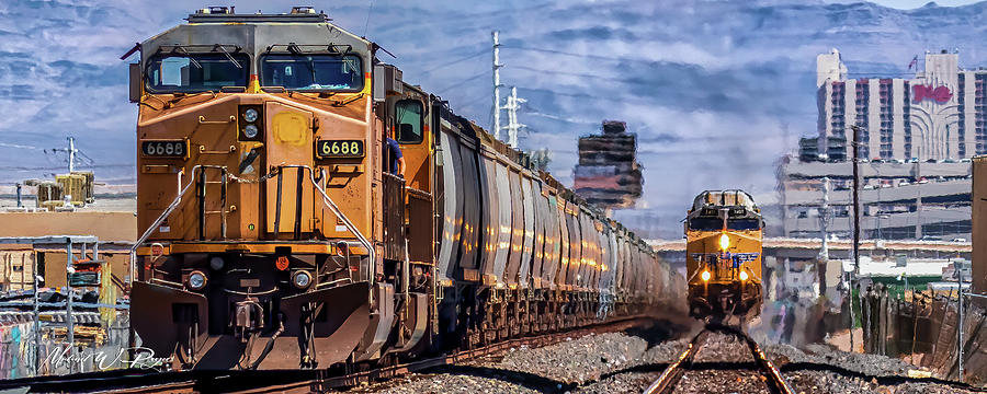 Las Vegas By Rail Photograph by Michael W Rogers