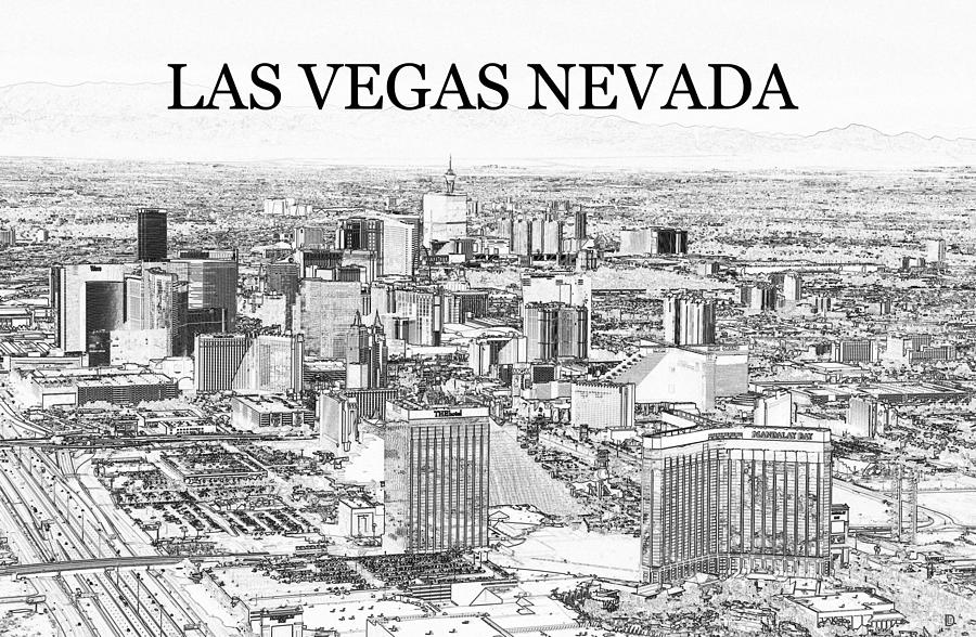 Las Vegas city work A Mixed Media by David Lee Thompson