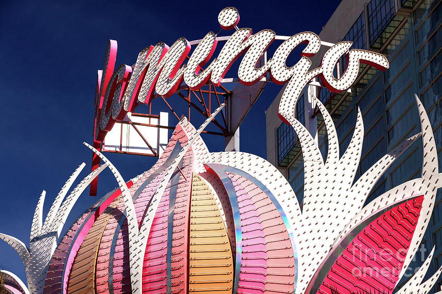 Las Vegas Flamingo Colors Photograph by John Rizzuto