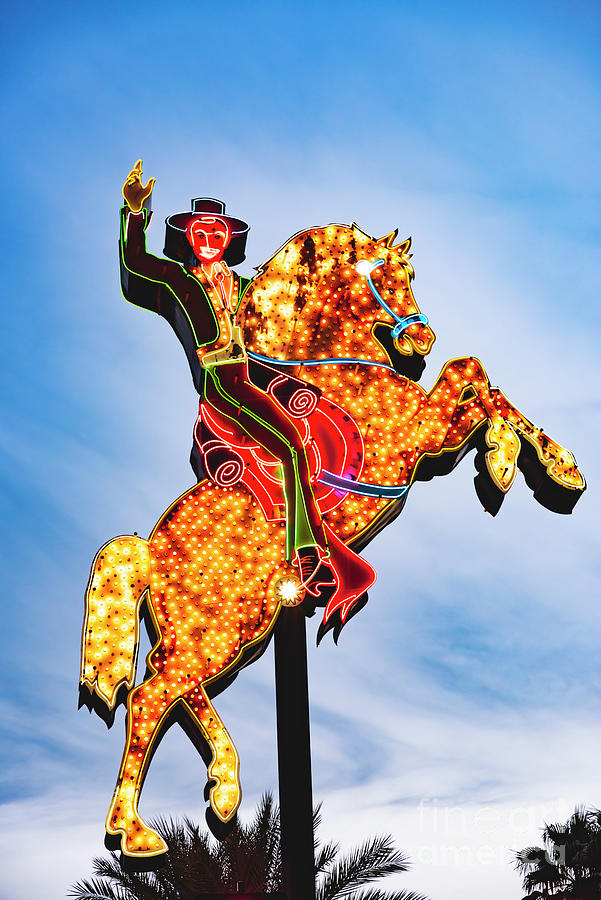 Las Vegas Hacienda Horse and Rider Photograph by FeelingVegas Wall Art and Prints