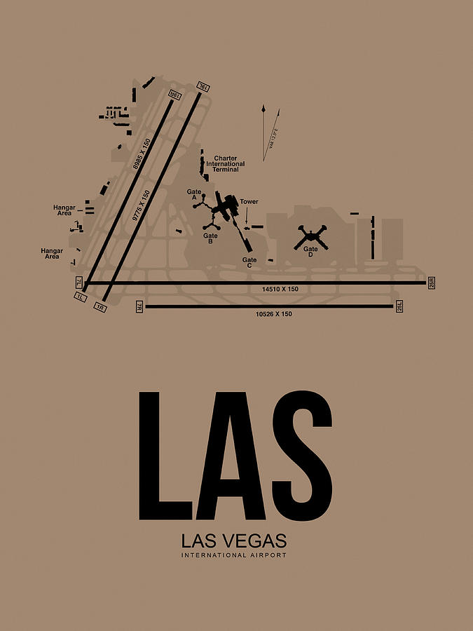 Las Vegas Digital Art - Las Vegas Nevada by Naxart Studio