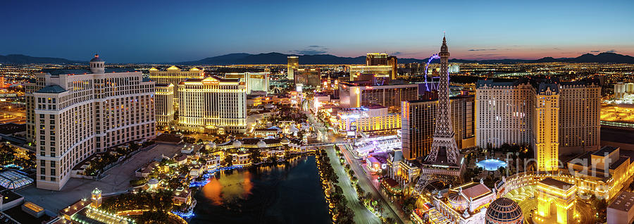 Las Vegas Panoramic Photograph by Matteo Colombo