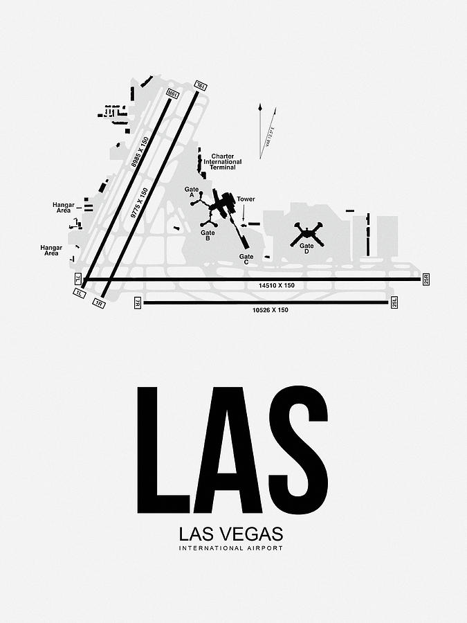 Las Vegas Digital Art - Las Vegas Poster by Naxart Studio