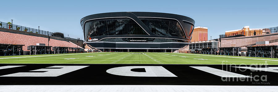 Oakland Raiders Photograph - Las Vegas Raiders Stadium and Field Outside 3 to 1 Ratio by Aloha Art