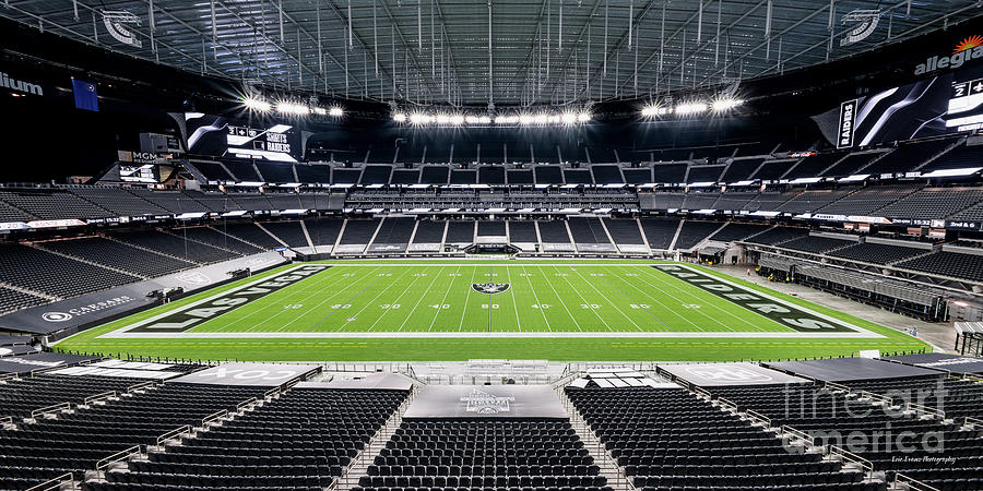 Las Vegas Raiders Stadium Full View 50 Yard Line 2 to 1 Ratio ...