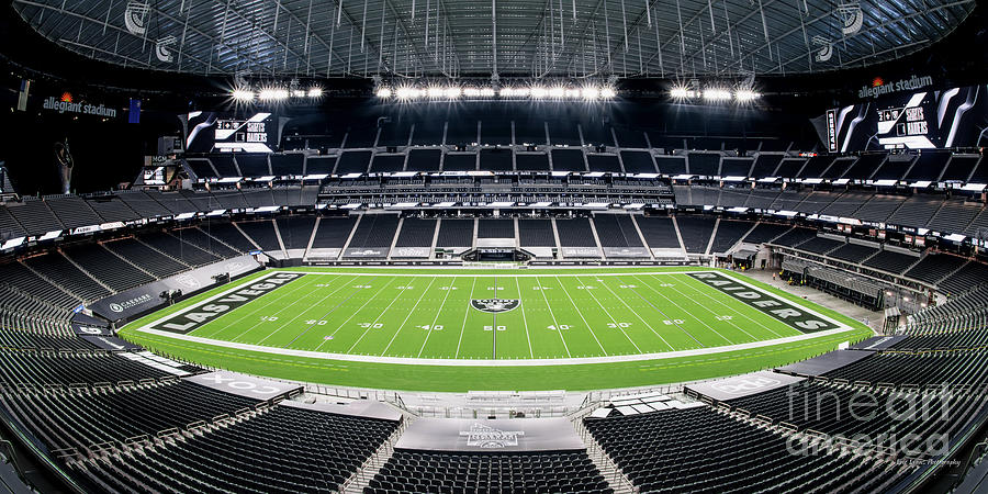 Las Vegas Raiders Stadium Ultra Wide Full View 50 Yard Line 2 to 1 Ratio  Photograph by Aloha Art