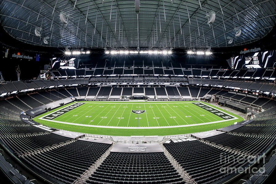 Las Vegas Raiders Stadium Ultra Wide Full View 50 Yard Line Photograph by  Aloha Art - Pixels