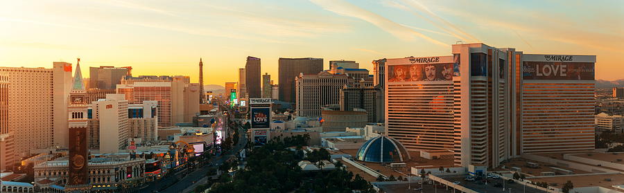 Las Vegas Strip skyline Photograph by Songquan Deng