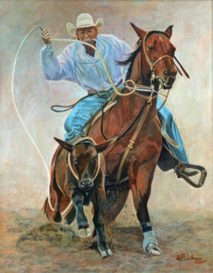 Lassoed Painting by Phyllis Waltman - Fine Art America