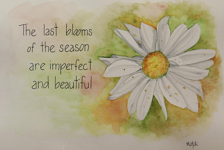 Last blooms Painting by Lisa Mutch