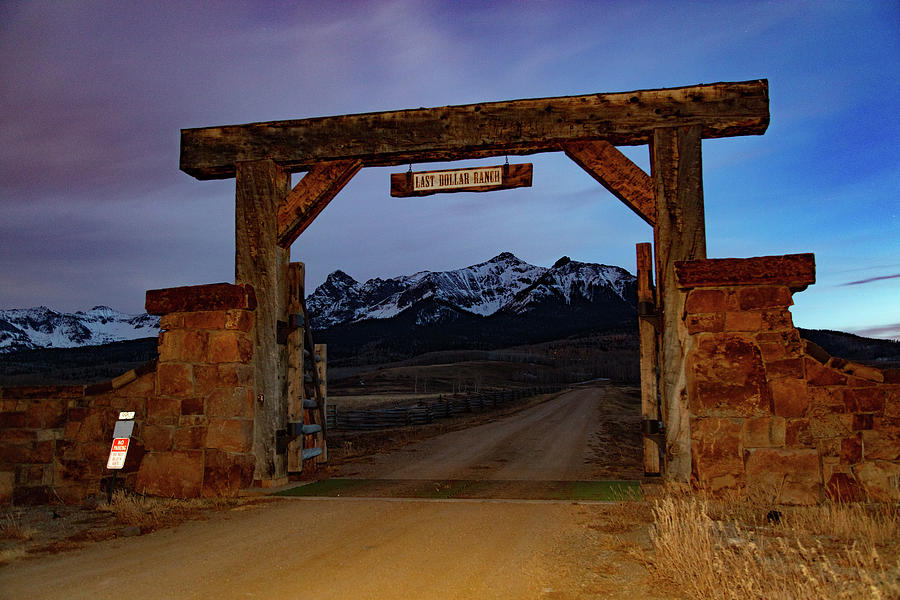 Last Dollar Ranch at blue hour in Colorado Photograph by Eldon McGraw