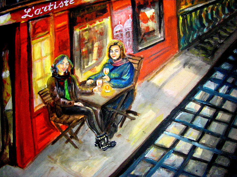 Last Evening in Paris Painting by Nadia Birru